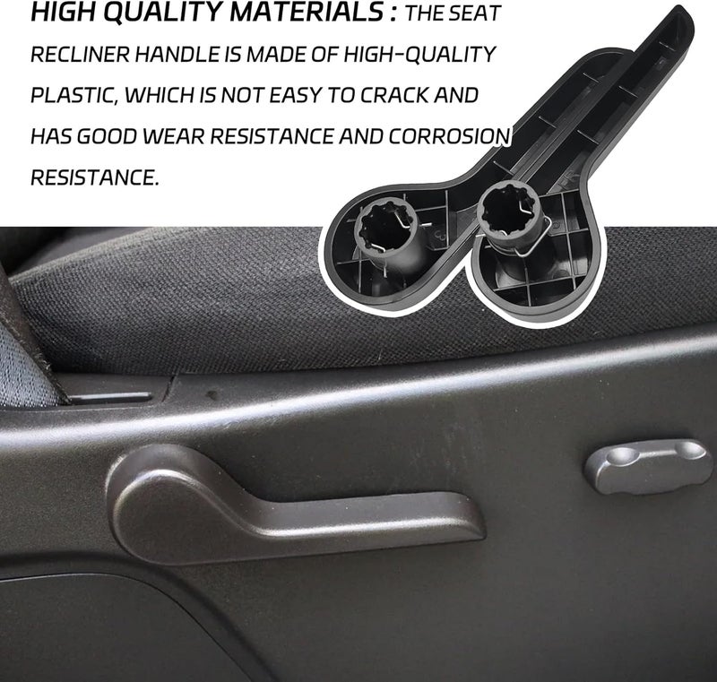 QQWD بديل مقبض تعديل مقعد الجهة اليسرى الأمامية، موسع مقبض ضبط ظهر المقعد لشيvrolet Avalanche Silverado 1500 2500HD 3500HD Suburban GMC Sierra Yukon XL يستبدل 15232598 15232594 - Image 5